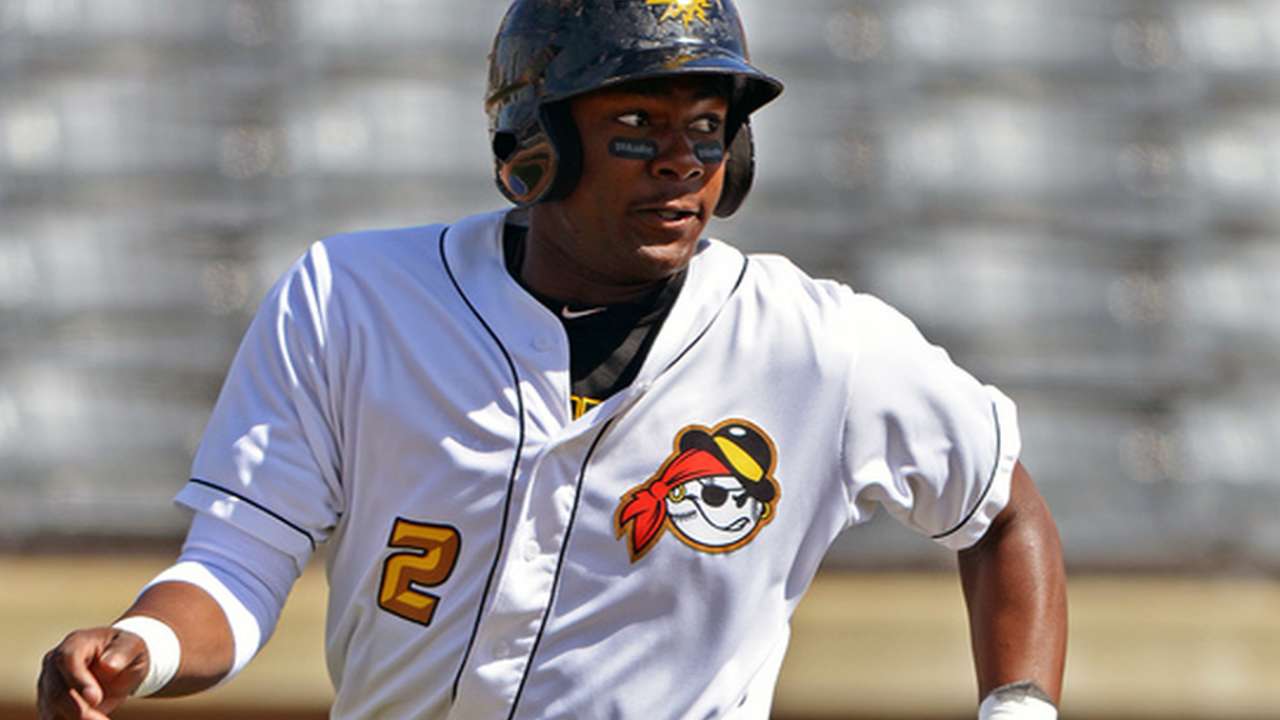 Prospect Bell collects five hits in doubleheader
