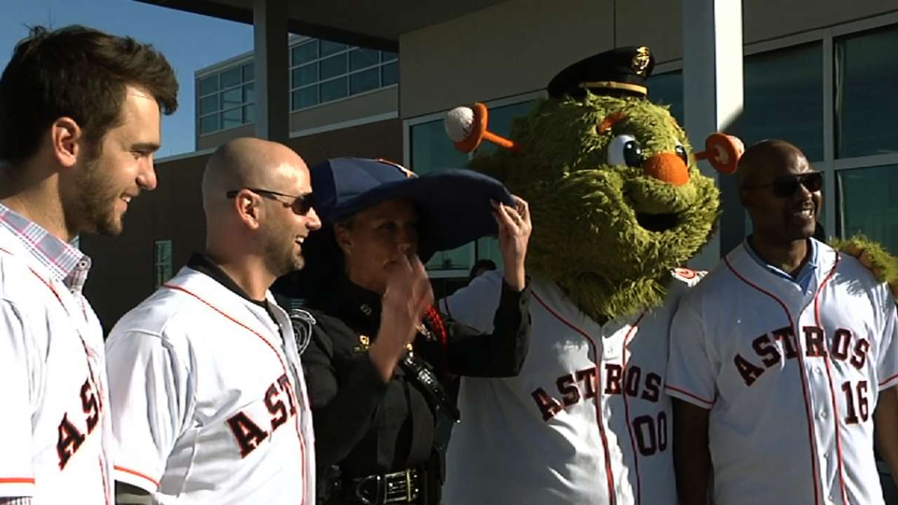 Astros Caravan docks at Galveston Island