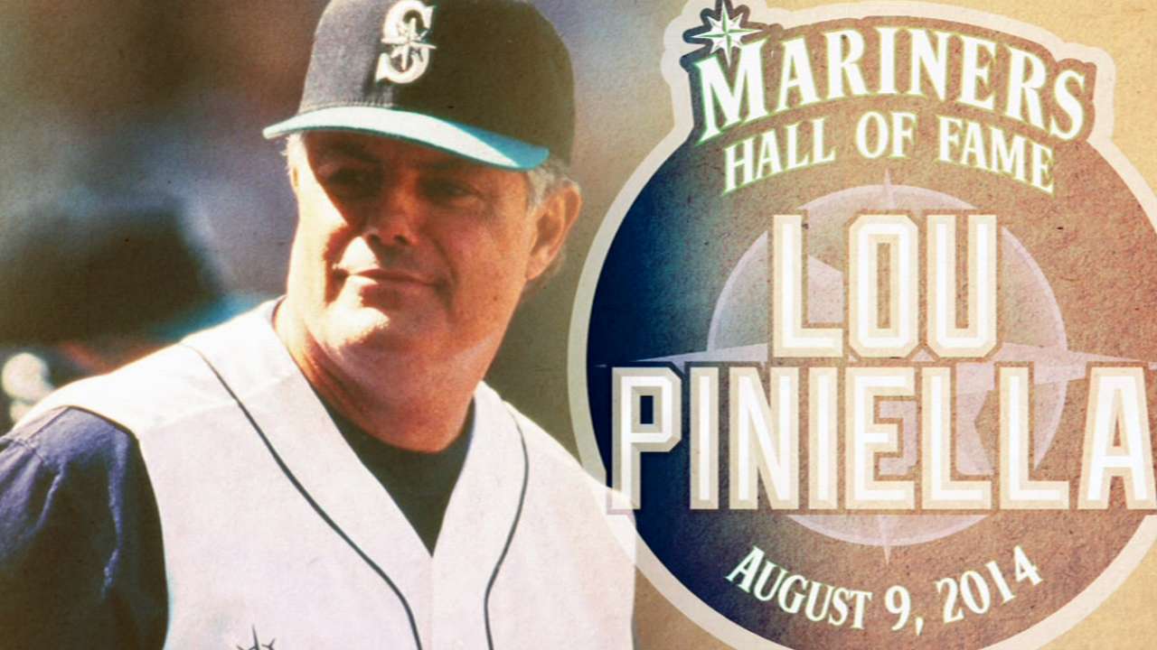 Piniella to enter Mariners' Hall of Fame