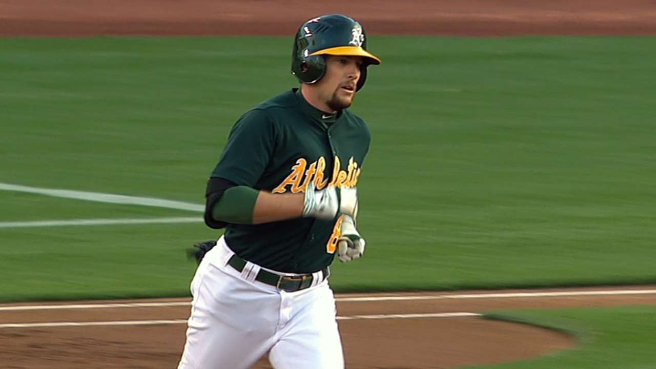 Lowrie homers to back Gray's brilliant outing