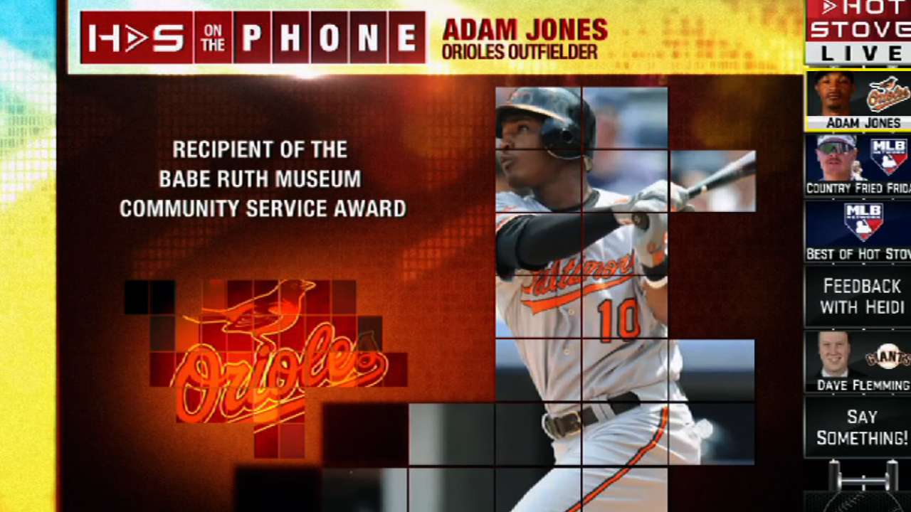 Jones thrilled to help Baltimore on, off field