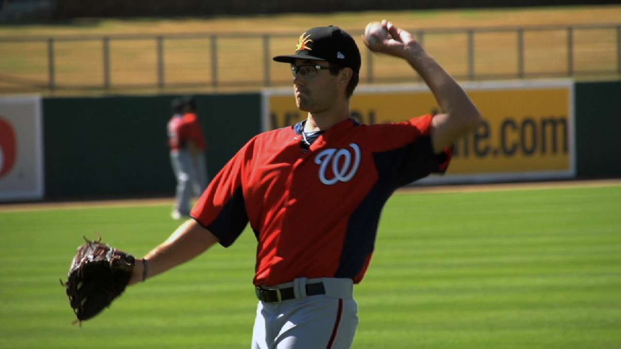 Lefty pitching prospect Purke gets tips from Livo