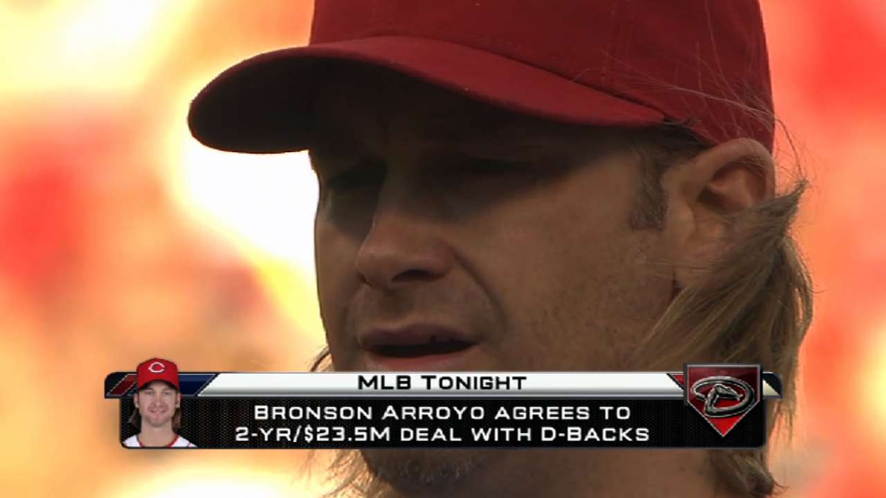 Arroyo set for first bullpen session with D-backs