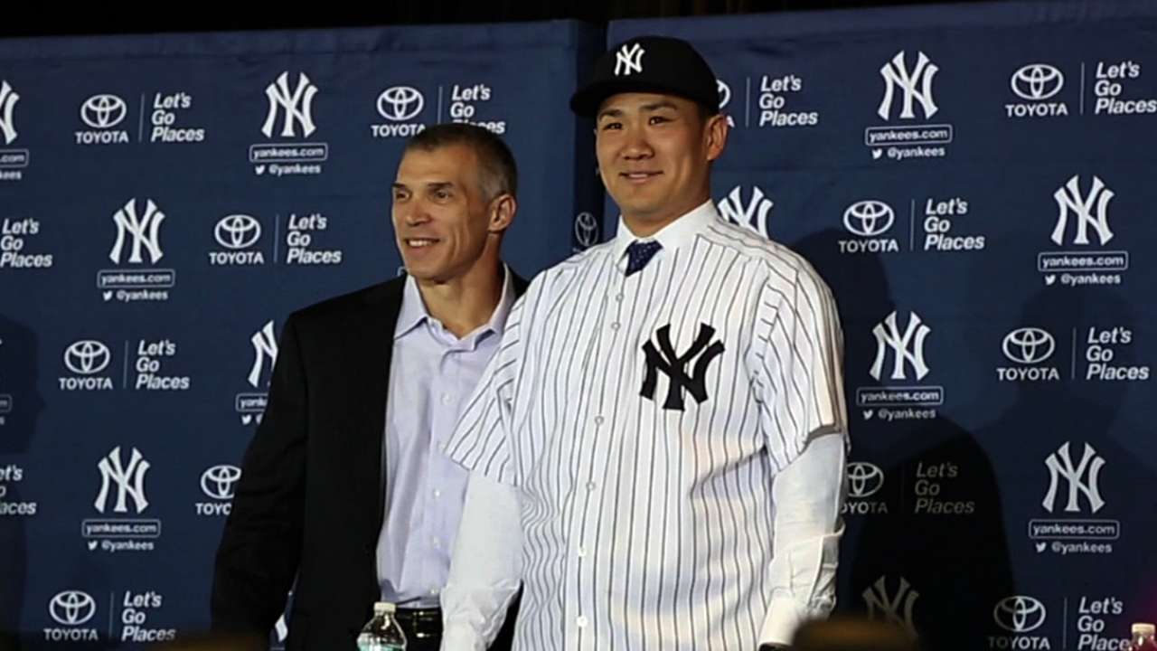 Yankees get first live look at Tanaka