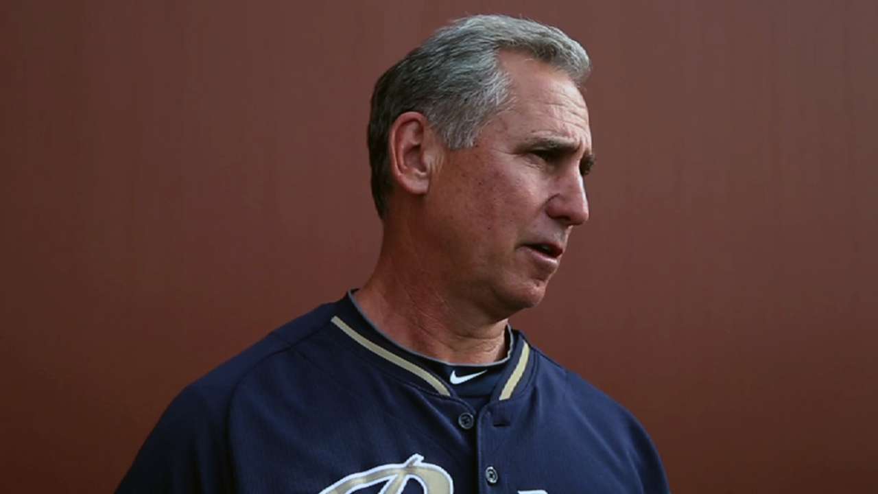 Gale trades in tool belt for catcher's gear