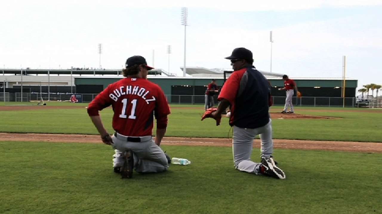 Pedro thoroughly enjoying second career with Sox