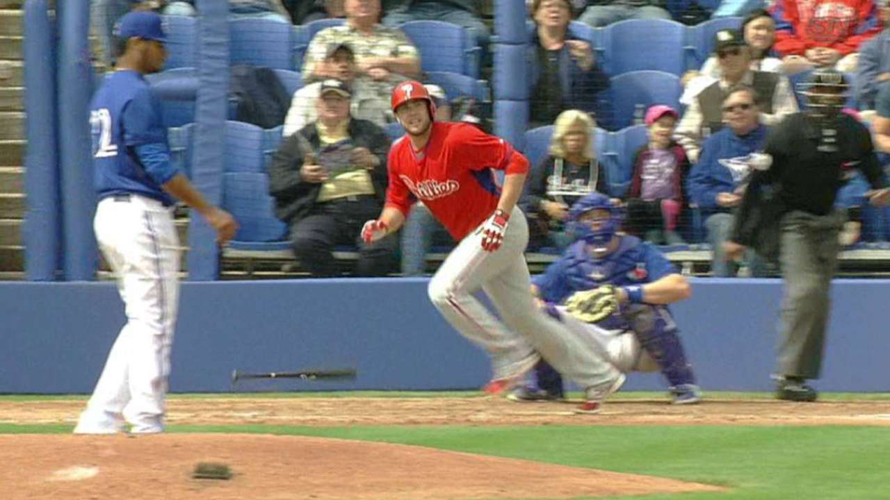 Ruf, Mayberry go yard in loss to Blue Jays