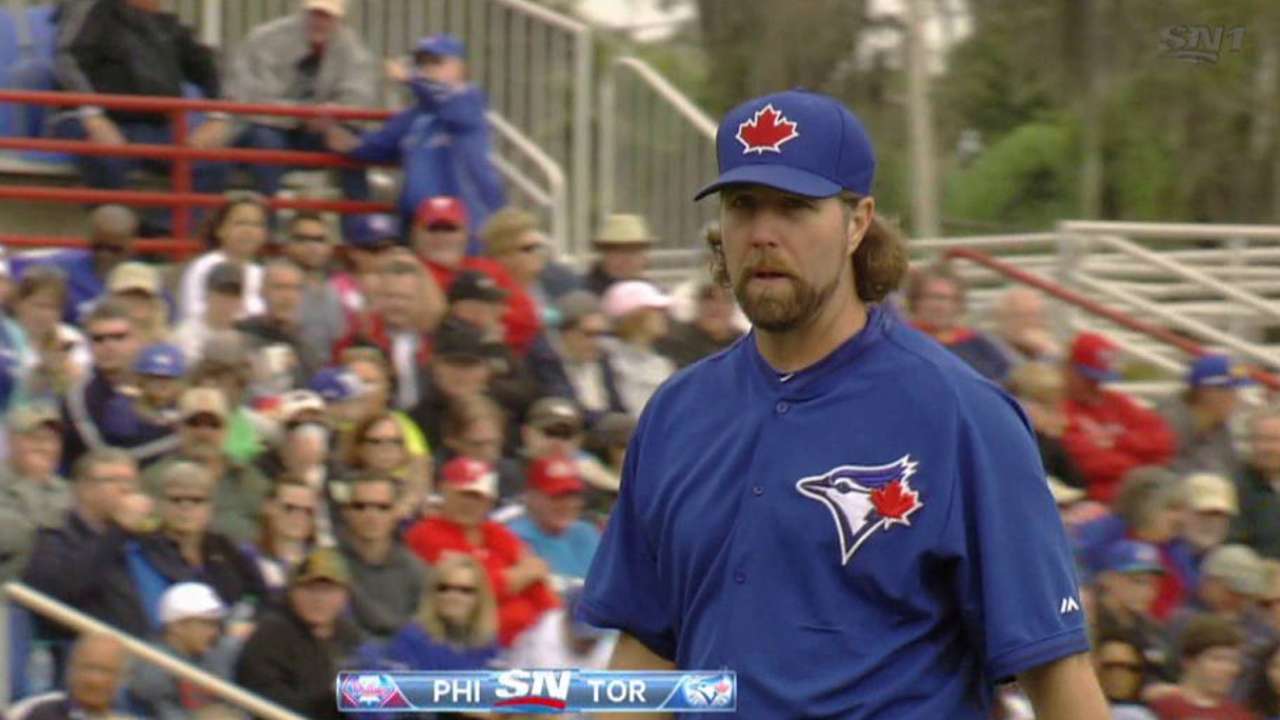 Dickey focused on building velocity as spring continues