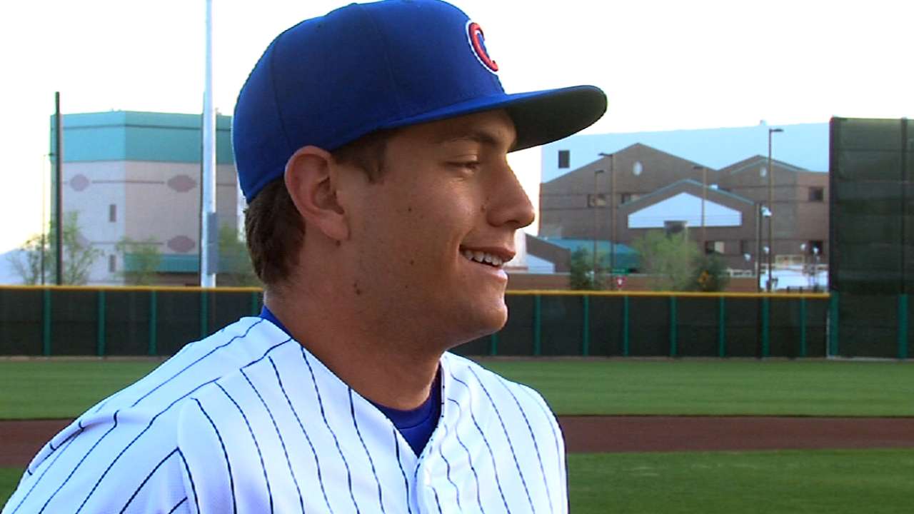 Prospect Almora hits for cycle in 13-inning Class A win