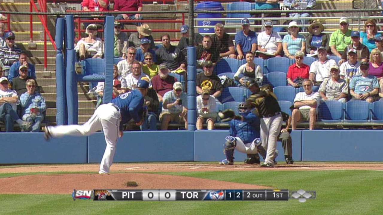 Rasmus drives in a pair to back Buehrle vs. Bucs
