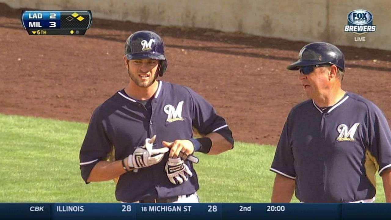 Prospect Haniger making a strong impression
