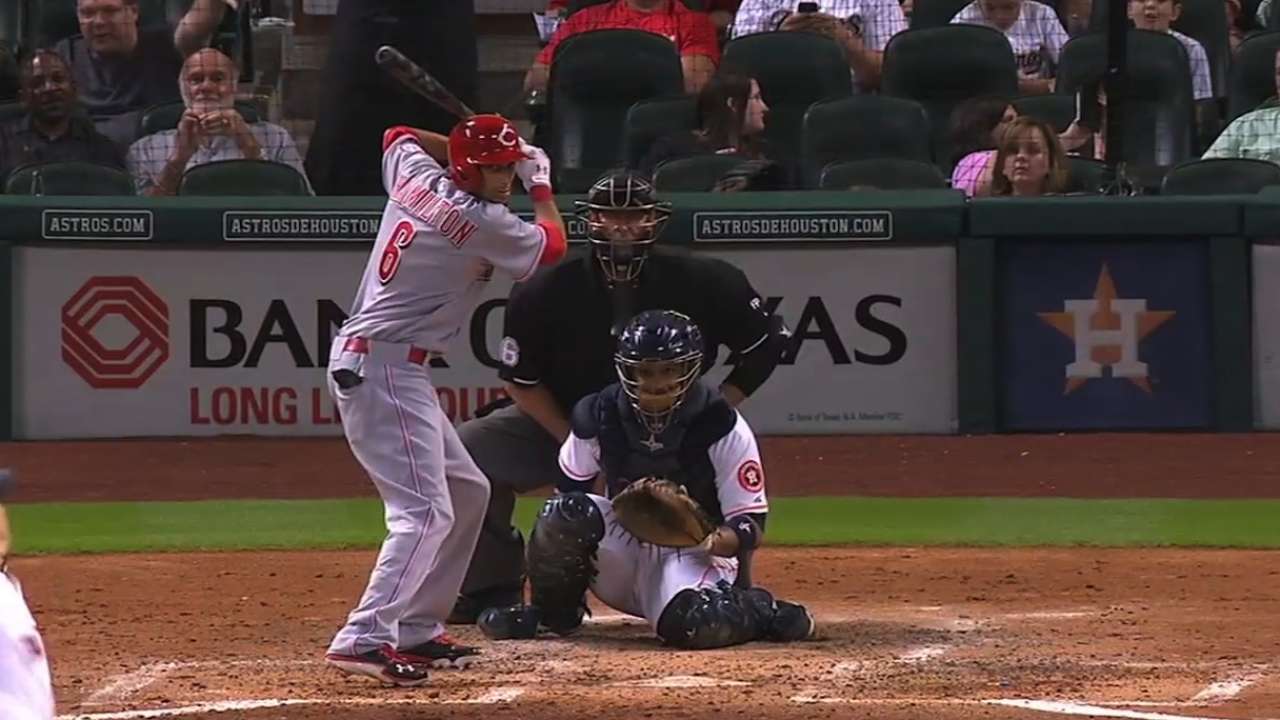 Reds giving Hamilton a shot to start in center