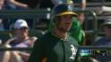 LAD@OAK: Fuld puts A's on board with an RBI single