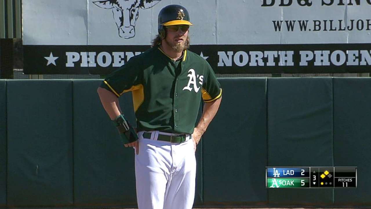 A's knock around Dodgers ace Kershaw