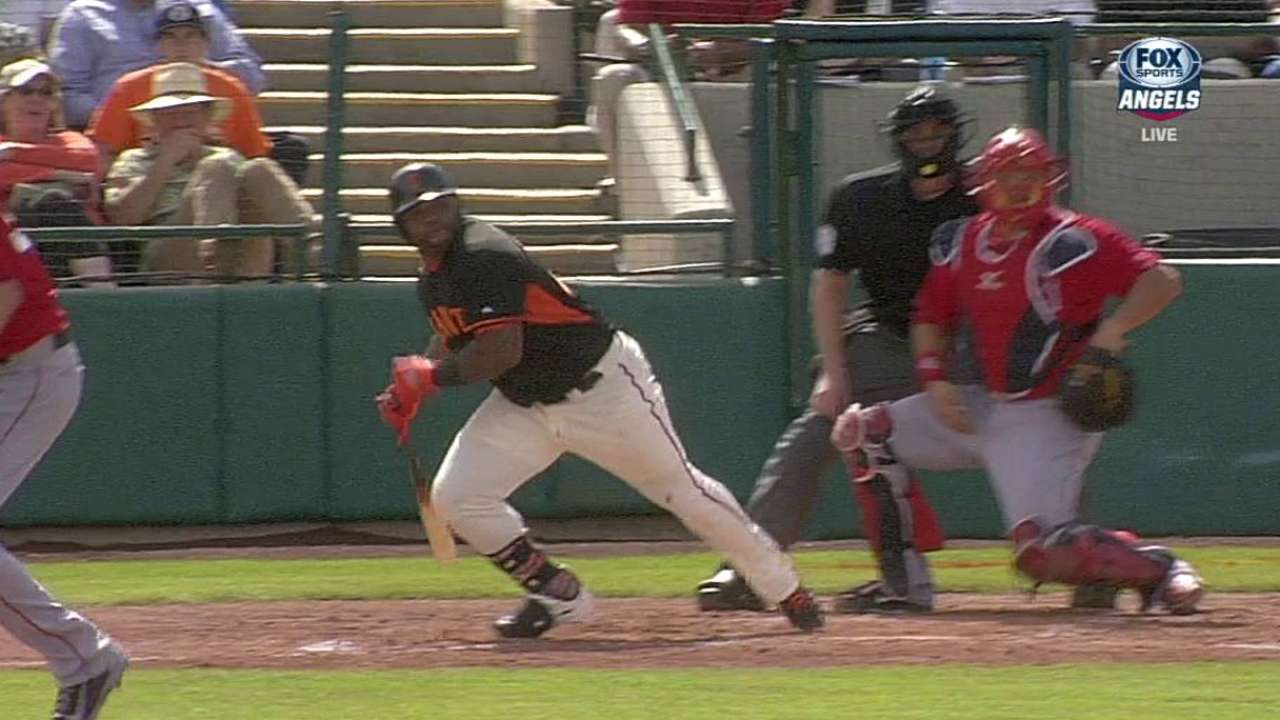 Cain's solid outing backed by Sandoval's hits