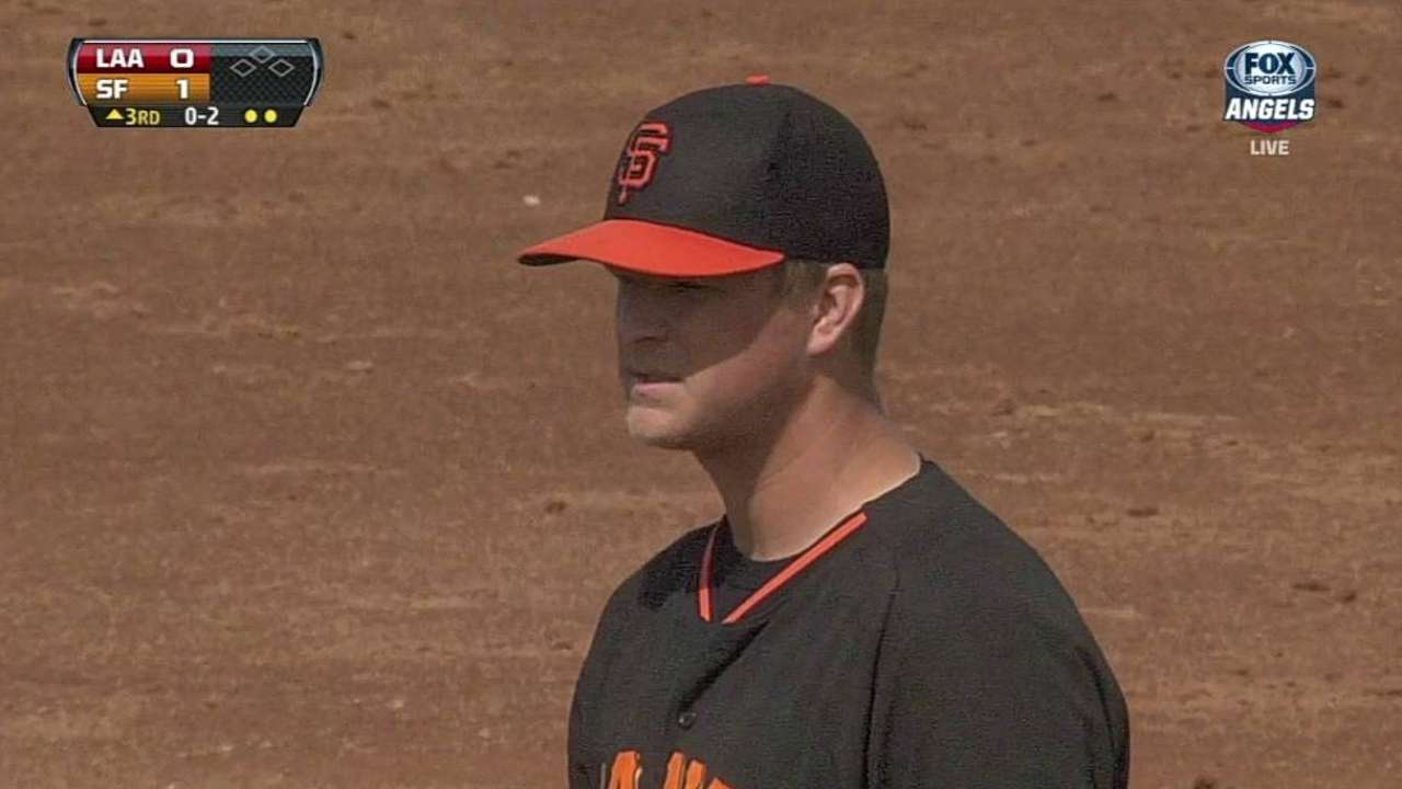 Cain pitches well in Cactus League debut