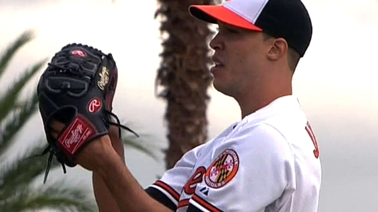 Offensive onslaught backs Ubaldo's sharp debut