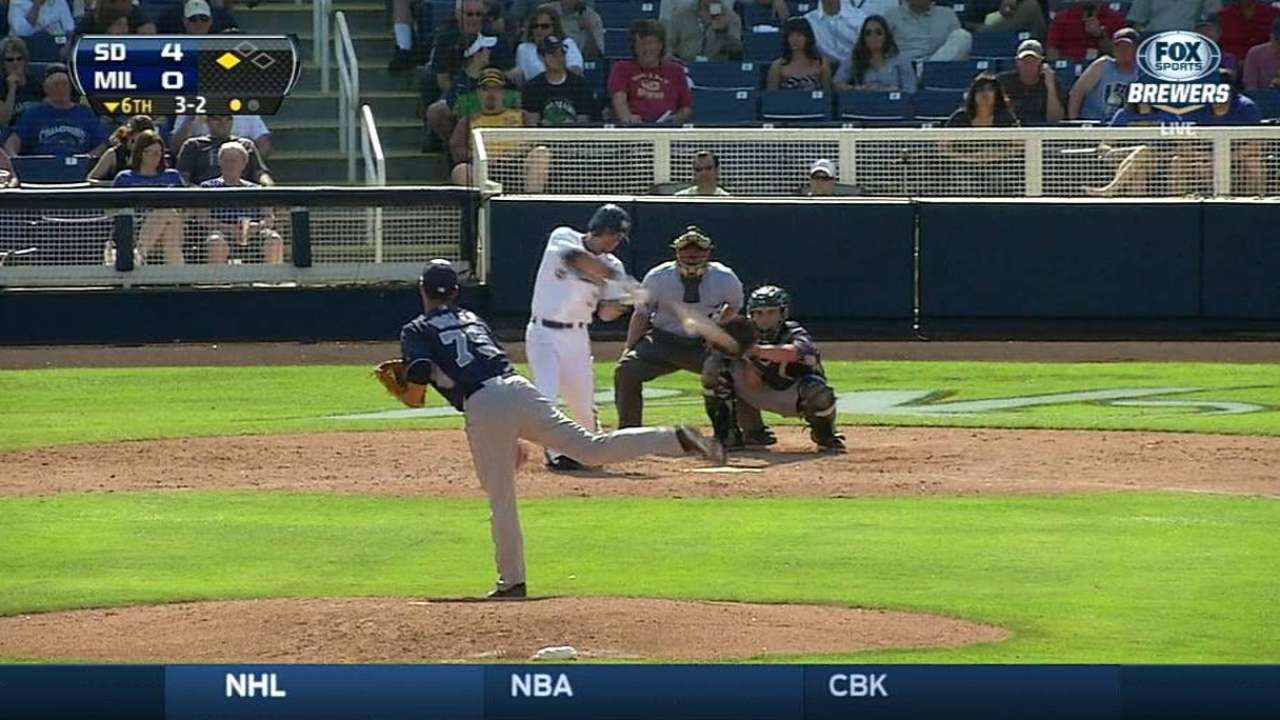 Garza has another rough start for Brewers