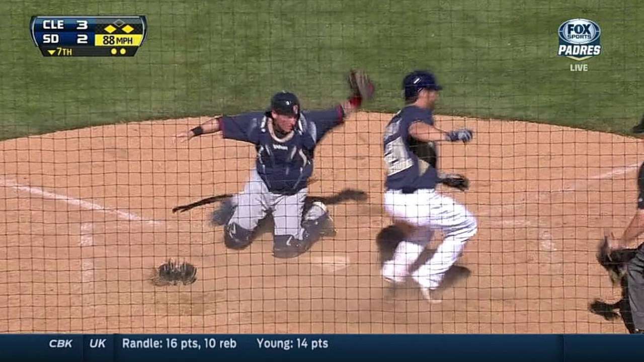 Johnson finishes strong before Padres rally to tie