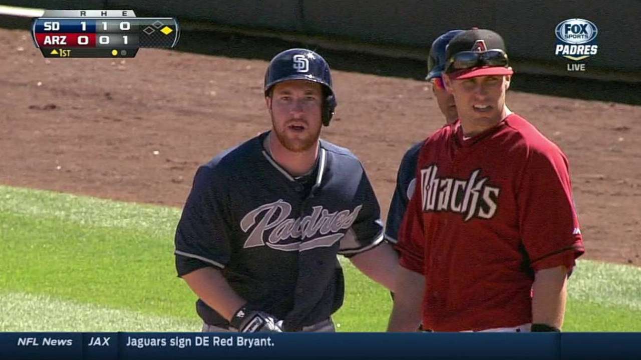 In second year, Gyorko practicing patience at plate