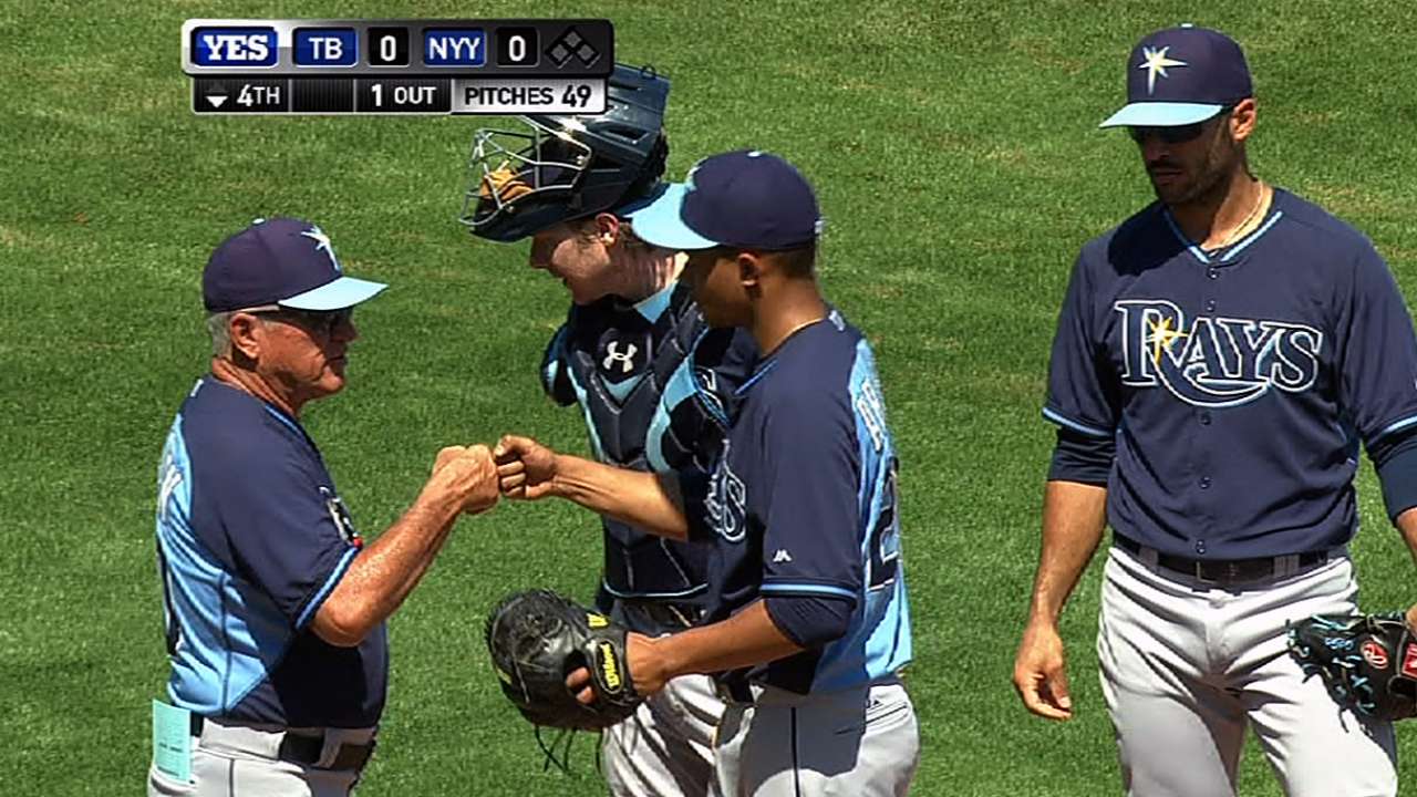 Rays pitchers take advantage of back fields