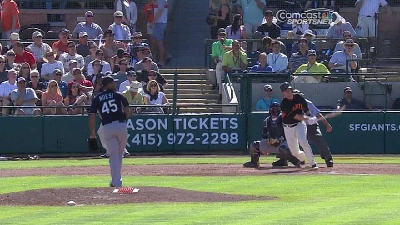 Vogelsong struggles in Giants' loss to Mariners