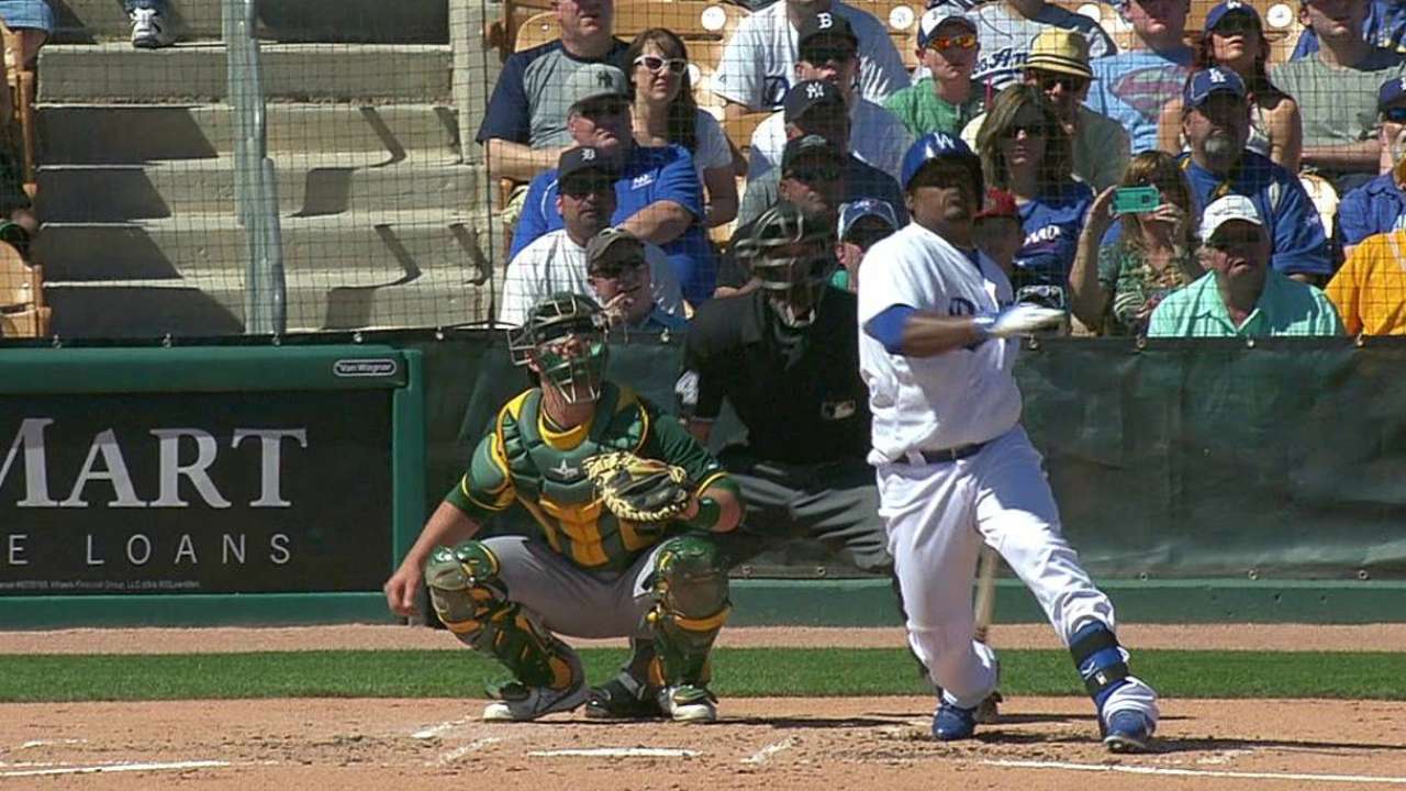Uribe pega HR en empate de Dodgers y Atléticos