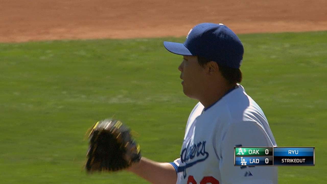 In second camp, Dodgers and Ryu more comfortable