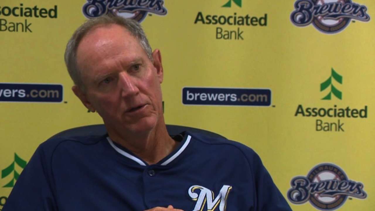 Weeks competing to keep job with Brewers