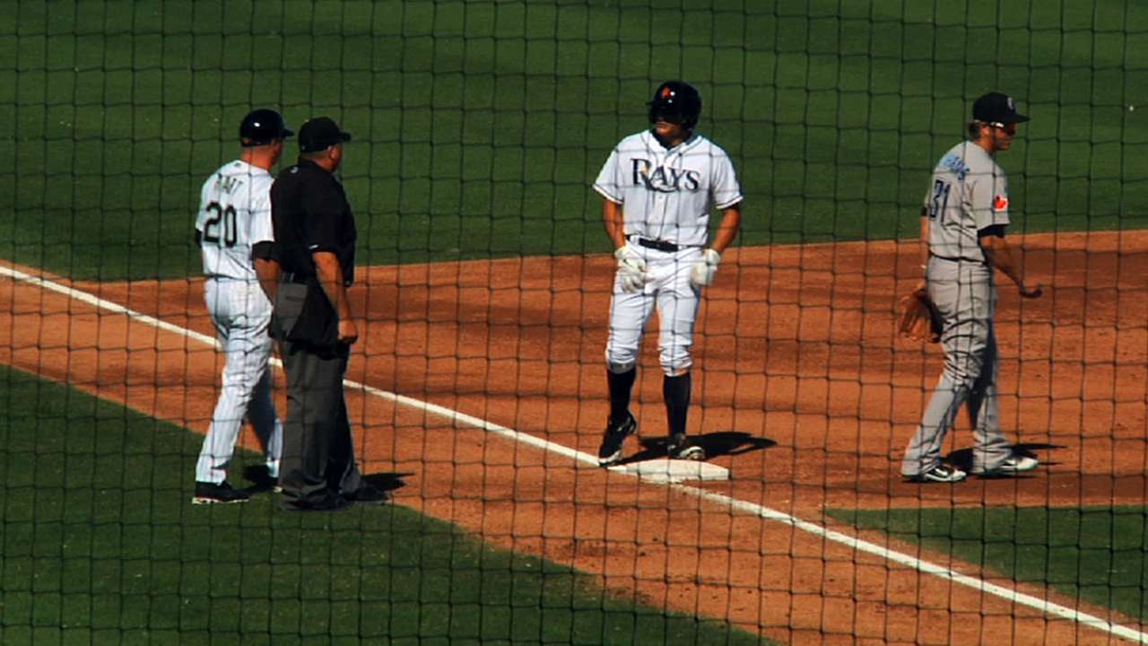 Mahtook homers twice in Triple-A game