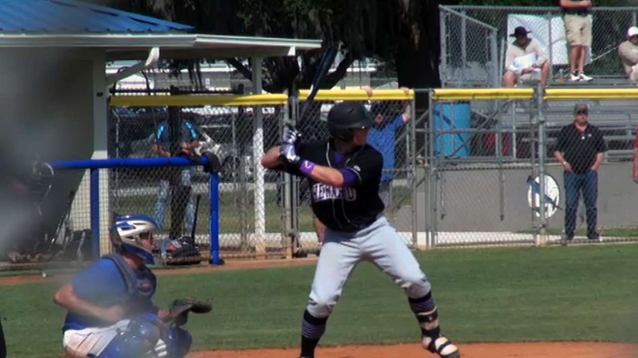 Giants first-rounder Arroyo hits first homer