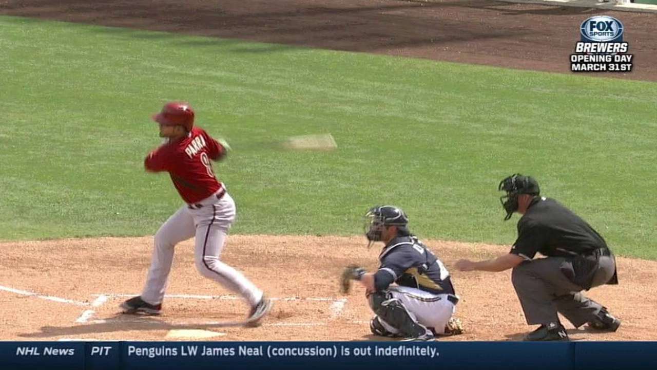 Parra's big day, late homers not enough for D-backs