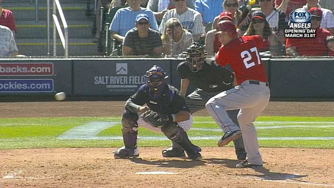 Angels belt three homers, settle for tie in 10