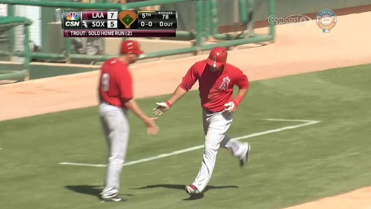 Trout, Angels rev up offense in win over White Sox