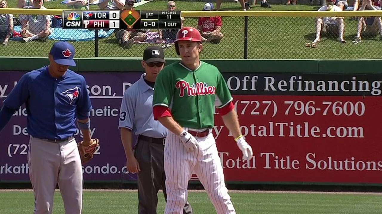 Utley delivers Phils' lone run behind Buchanan