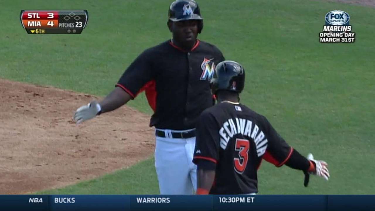 Ozuna's drive backs Fernandez, seals Marlins' win