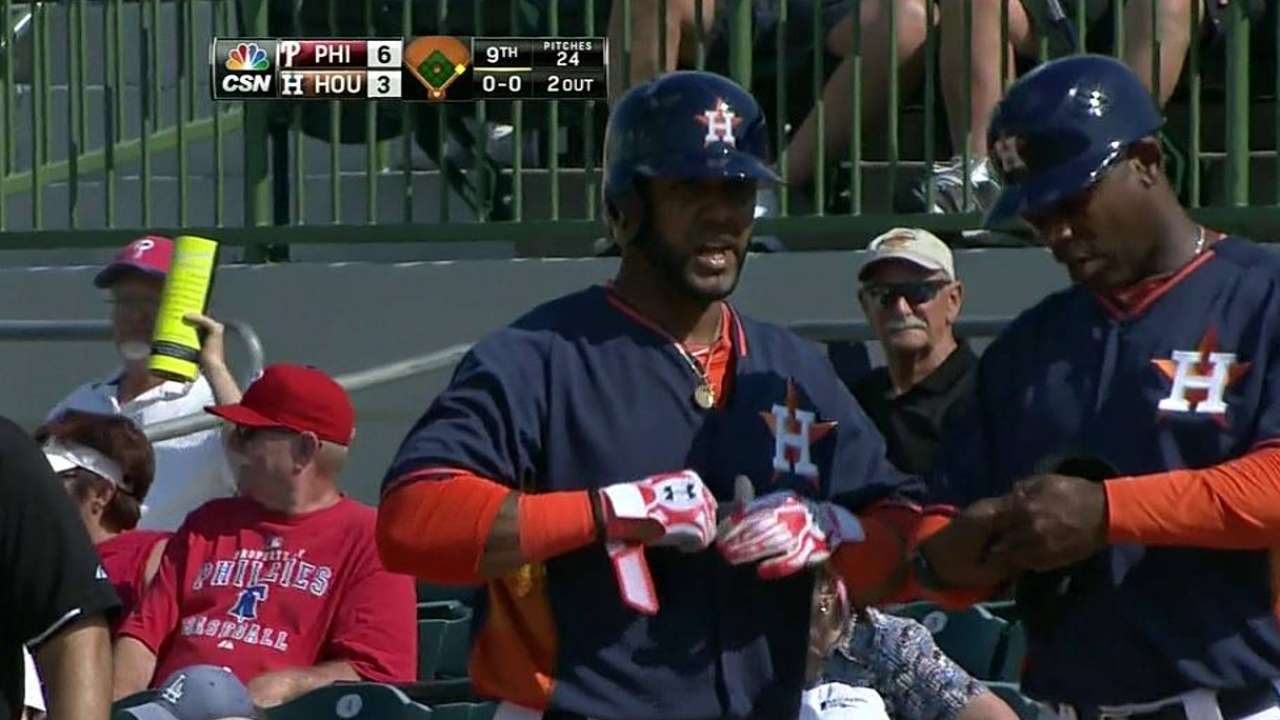 Astros no pudieron con poder de Abreu, Filis