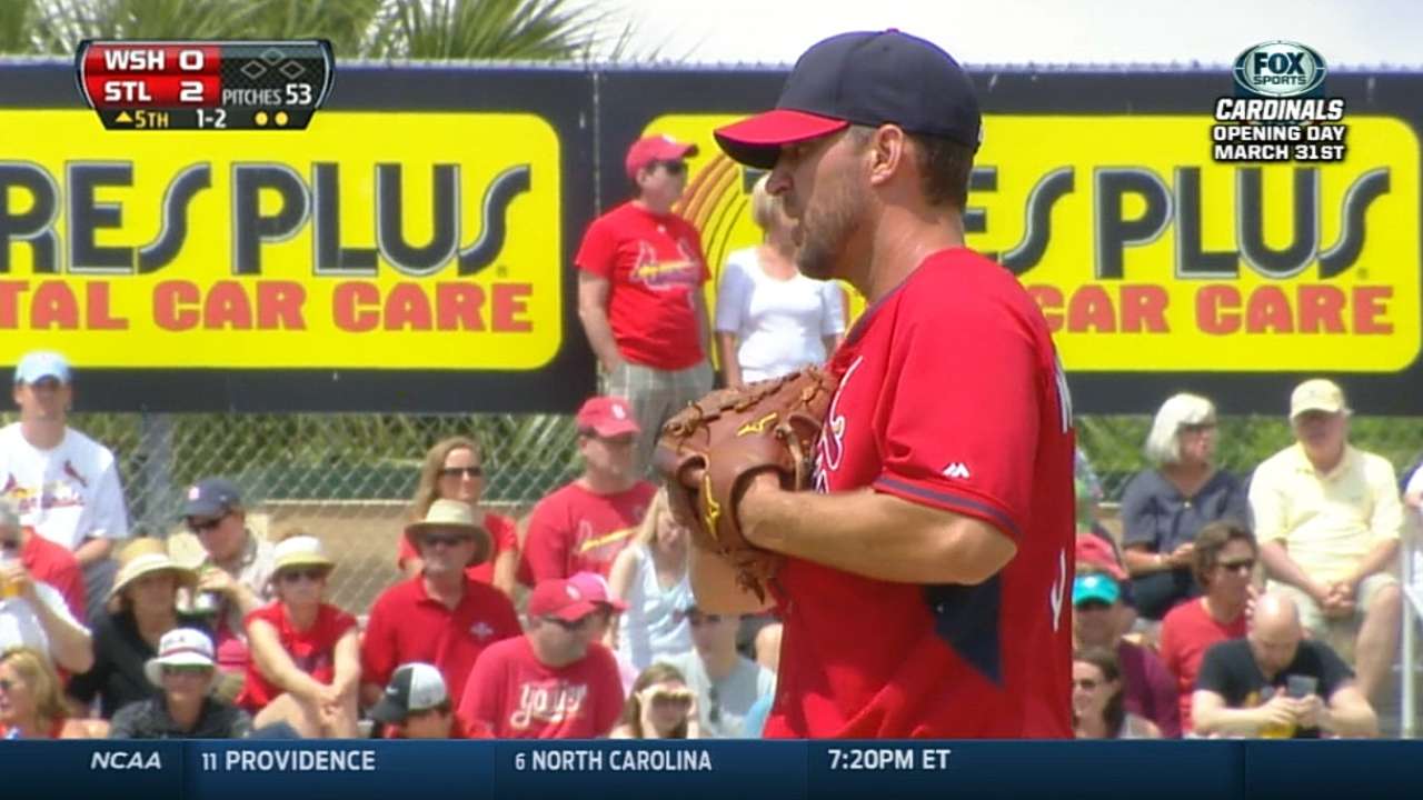 Wainwright spins eight shutout frames vs. Nats
