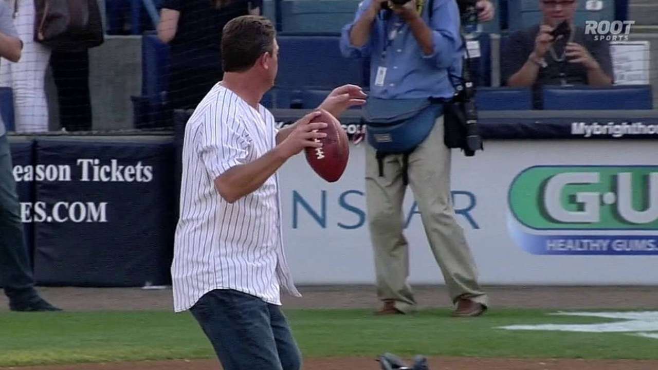 Marino's first pitch