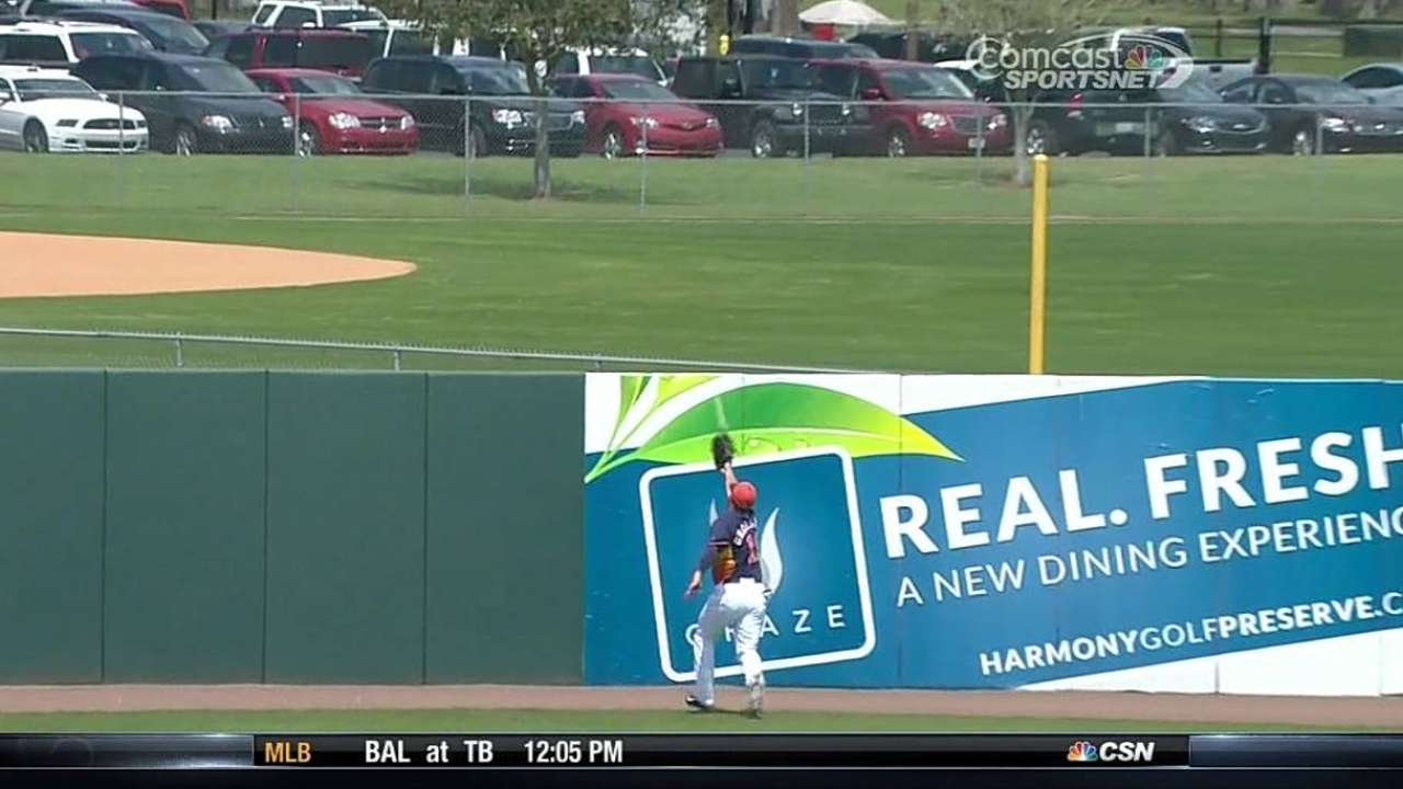Adams shows glimpse of potential vs. lefties