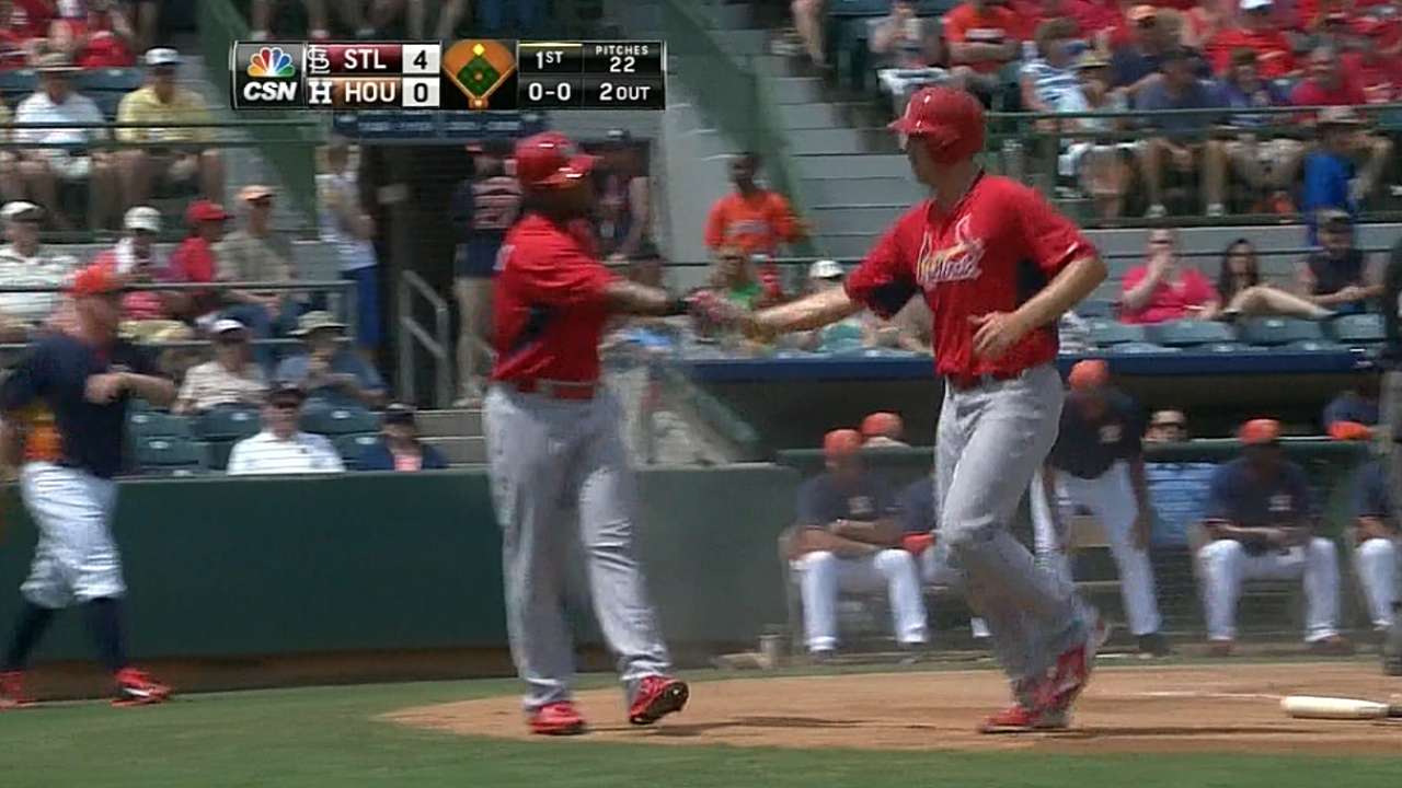 Adams doubles, homers as Wacha stifles Astros