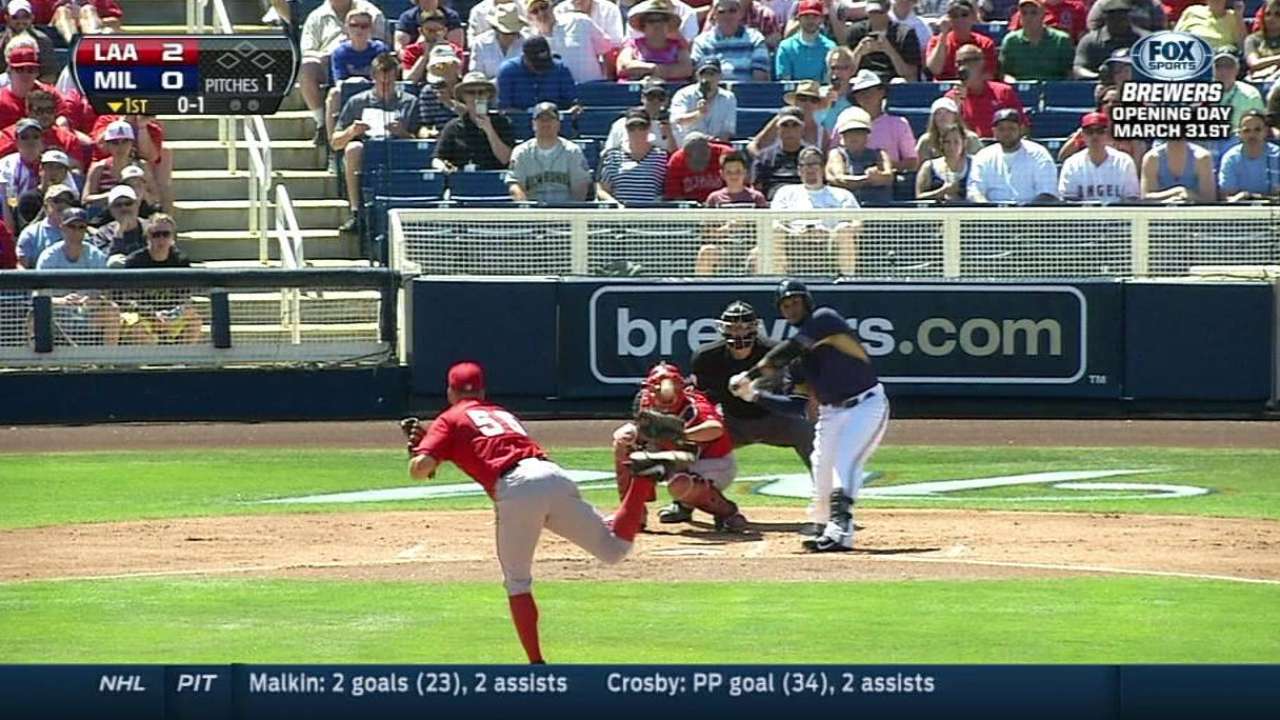 Gomez hits leadoff homer; Herrera adds three RBIs