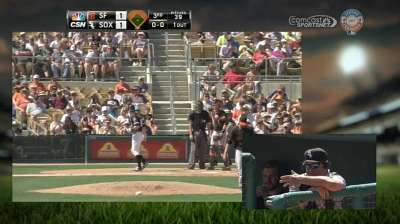 Hudson looks good on mound, at plate