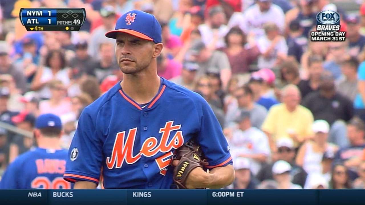 Torres throws four solid innings in loss to Braves