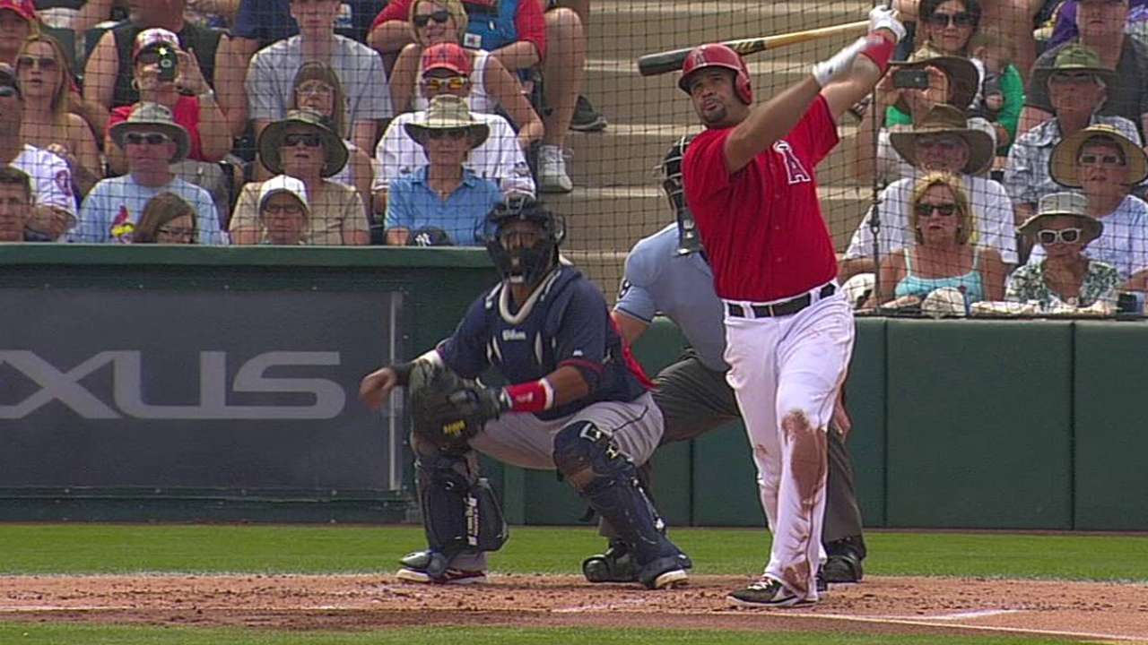 Pujols helps Halos extend spring win streak