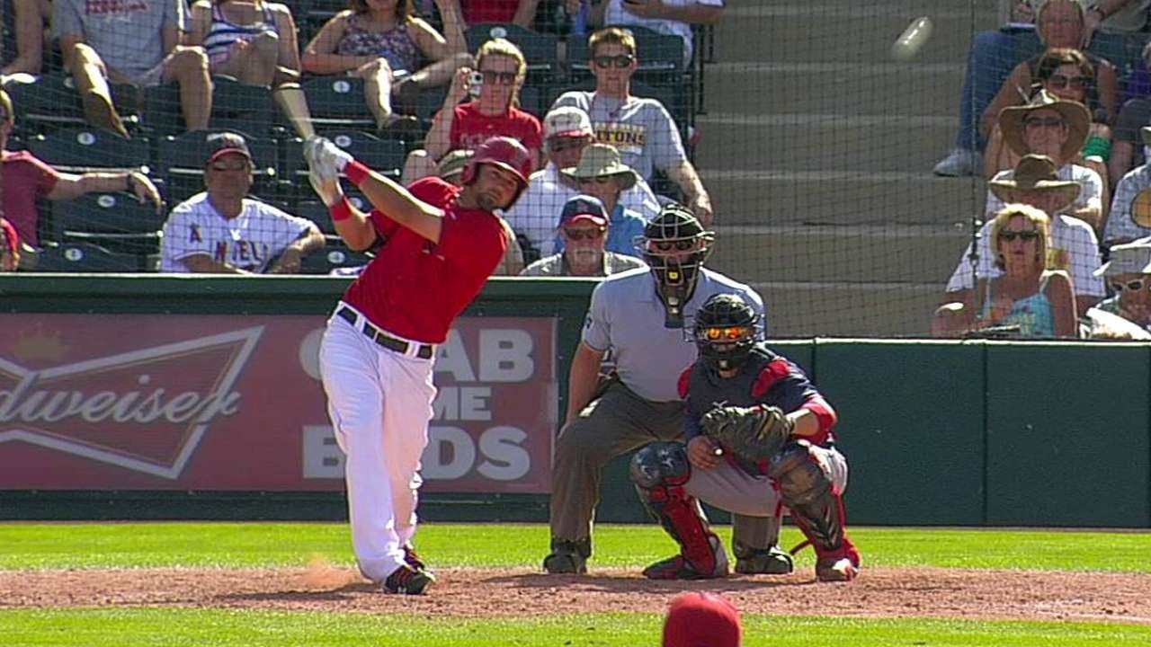 Cowart concentrating on batting from left side