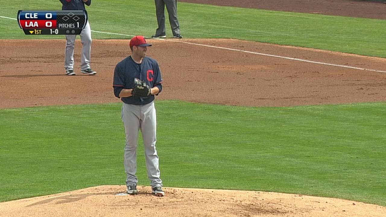 McAllister solid on mound in loss to Angels