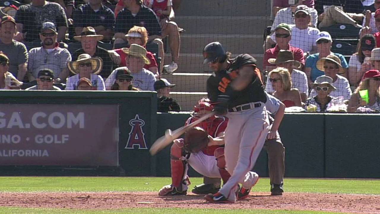 Morse raps two hits, drives in two vs. Angels