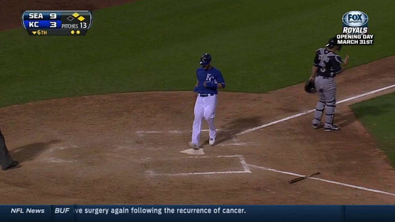 Salvy says he's fine after taking pitch to head