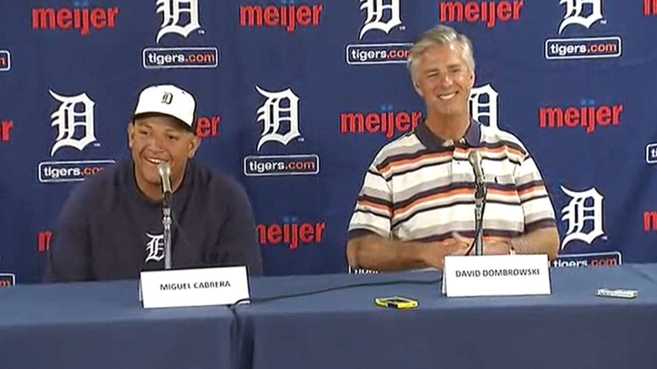 No doubt in Tigers' minds that Miggy is deserving